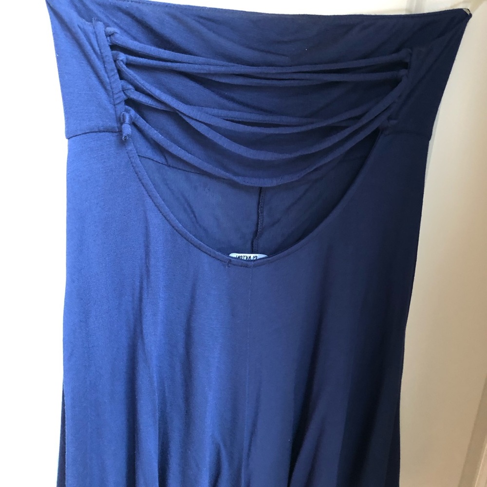 Mini length strapless romper